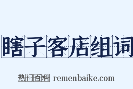 瞎子客店组词是什么意思的图片